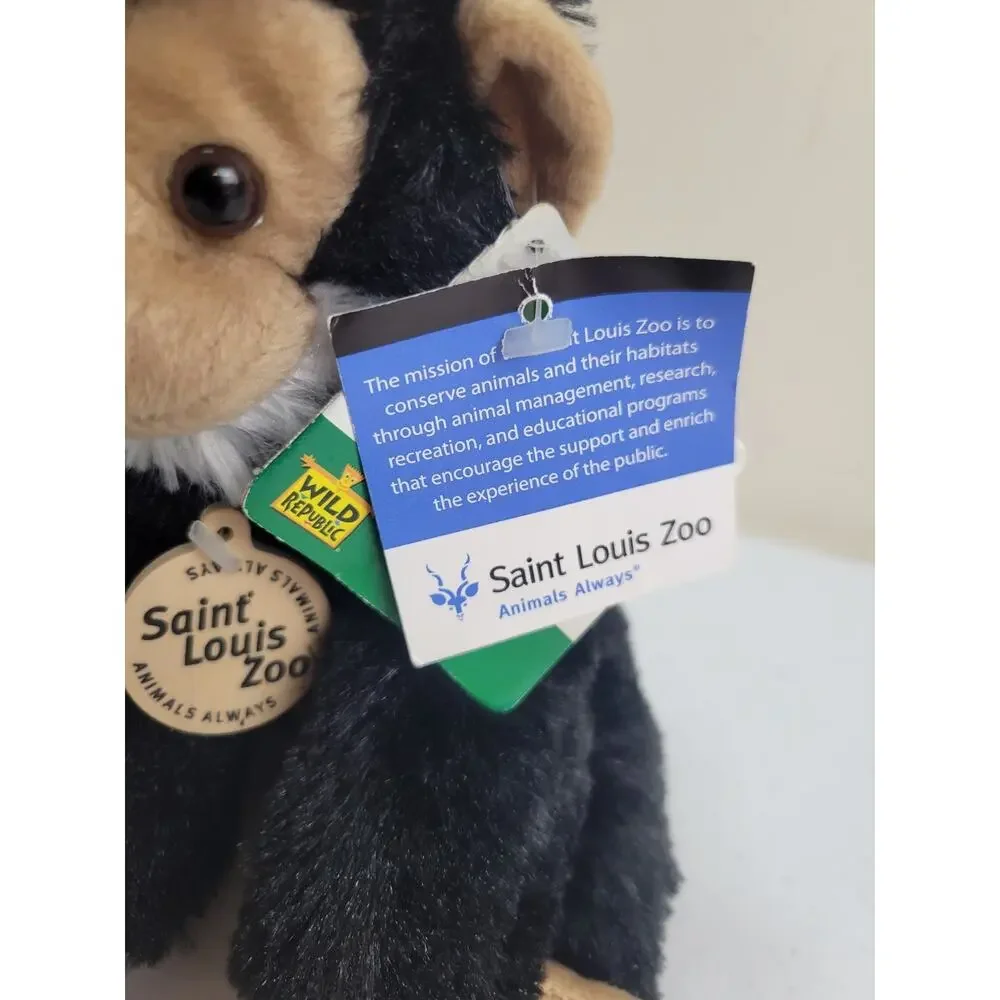 NWT Wild Republic Saint Louis Zoo Baby Chimp Monkey Plush Stuffed‎ Animal Toy 8